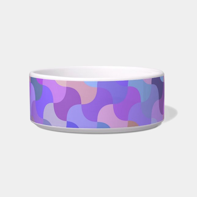 pastel mosaic cat food bowl voerbakje (Voorkant)