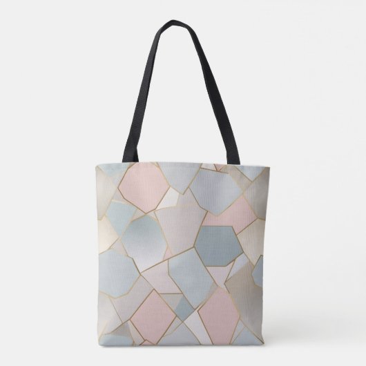 Pastel Mosaic Luxury Tas (Achterkant)
