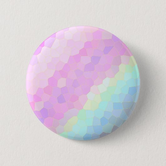 Pastel Mosaic Ronde Button 5,7 Cm (Voorkant)