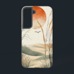 Pastel Mountain Ochtend Telefoonhoesje Samsung Galaxy Hoesje<br><div class="desc">Zachte pastels en vervaagde bergvormen begroeten een rijzende zon in deze zachte en elegante bergochtendscène.</div>