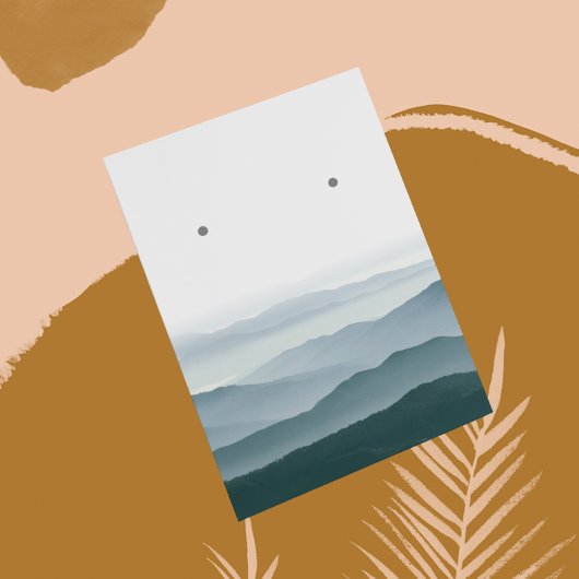 Pastel Mountain Range met juwelier display Visitekaartje