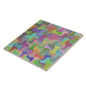 pastel mozaïek keramische tegel tegeltje (Zijkant)