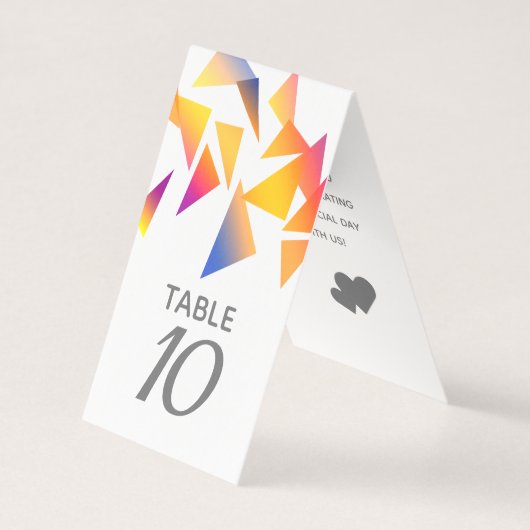 Pastel Multi-Colored Confetti White Wedding Kaart (Voorkant)