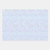 Pastel Multi gekleurde Sprinkles Modern Trendy Inpakpapier Vel (Voorkant 2)