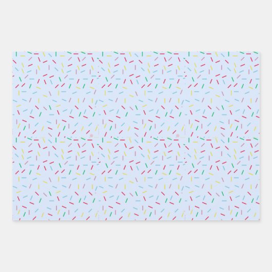 Pastel Multi gekleurde Sprinkles Modern Trendy Inpakpapier Vel (Voorkant 2)