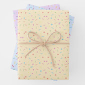 Pastel Multi gekleurde Sprinkles Modern Trendy Inpakpapier Vel (In situ)