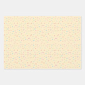 Pastel Multi gekleurde Sprinkles Modern Trendy Inpakpapier Vel (Voorkant)