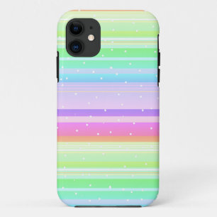 Pastel multi kleur creatieve gestreepte wit gestip Case-Mate iPhone case
