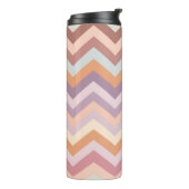 Pastel Multicolor Chevron Zigzag Boho Geometrisch Thermosbeker (Gedraaid links)