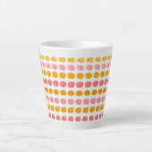 "Pastel Multicolor Latte Mok – levendig en stijlvo (Voorkant)