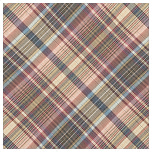 Pastel multicolor plaid stof