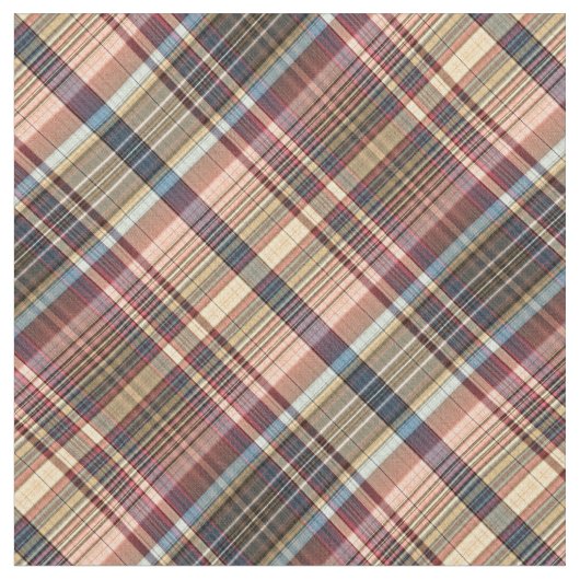 Pastel multicolor plaid stof (Close Up)