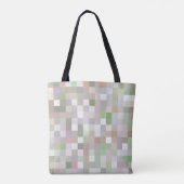 Pastel Multicolored Pattern Tote Bag (Achterkant)