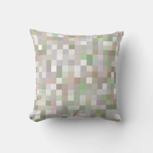 Pastel Multicolored Square Pattern Kussen
