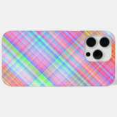 Pastel Multicolour Plaid Fabric Case-Mate iPhone Case (Achterkant (horizontaal))