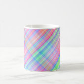 Pastel Multicolour Plaid Fabric Mok (Center)