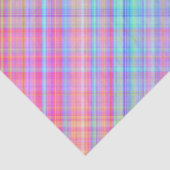 Pastel Multicolour Plaid Fabric Tissuepapier (Detail)