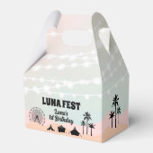 Pastel Music Festival Birthday Favor Box Bedankdoosjes (Voorkant Zijde)