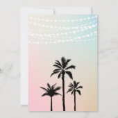 Pastel Music Festival Birthday Uitnodiging (Achterkant)