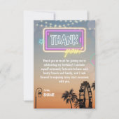 Pastel Music Festival Concert Boho Verjaardag Bedankkaart (Voorkant)