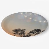 Pastel Music Festival Concert Boho Verjaardagsfees Papieren Bordje (Gekanteld)