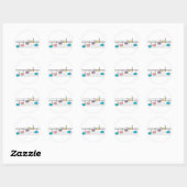 Pastel Muzieknote Sticker (Vel)