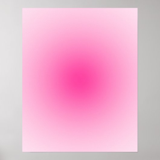 Pastel naar Hot Pink Aura Gradiënt 16x20 Poster (Voorkant)