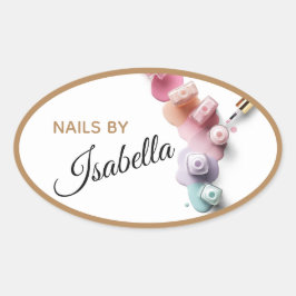 Pastel Nail Poolse Salon Sticker