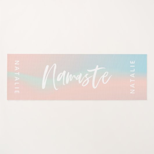 Pastel namaste yogamat (Voorkant (horizontaal))