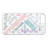 Pastel Name Polka Dot Case-Mate iPhone Case (Achterkant (Horizontaal))