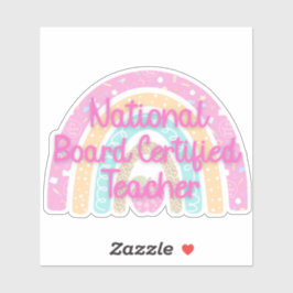 Pastel National Board gecertificeerd leraar Rainbo Sticker