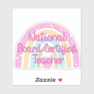 Pastel National Board gecertificeerd leraar Rainbo Sticker