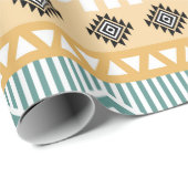 Pastel Native Fabric Seamless Pattern, Thai Nativ Cadeaupapier (Rol Hoek)