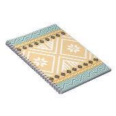 Pastel Native Fabric Seamless Pattern, Thai Nativ Notitieboek (Rechterzijde)