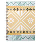 Pastel Native Fabric Seamless Pattern, Thai Nativ Notitieboek (Voorkant)