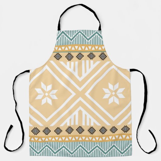 Pastel Native Fabric Seamless Pattern, Thai Nativ Schort (Voorkant)