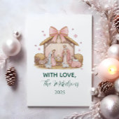 Pastel Nativity Christmas Feestdagenkaart