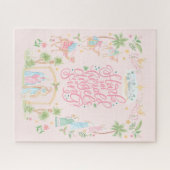 Pastel Nativity Folded Christmas Card Legpuzzel (Horizontaal)