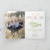 Pastel Nativity | Glory to Newborn King | Photo Kaart (Binnen)