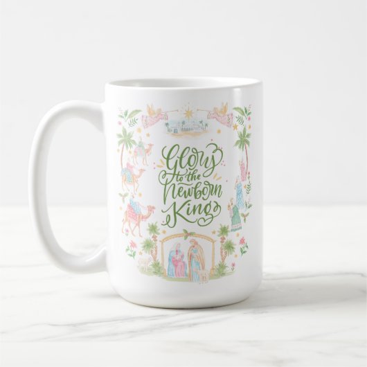 Pastel Nativity | Glory to the Newborn King Koffiemok (Links)