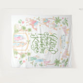 Pastel Nativity | Glory to the Newborn King Wandkleed (Voorkant (horizontaal))