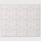 Pastel Nativity Scenes Cadeaupapier (Vlak)