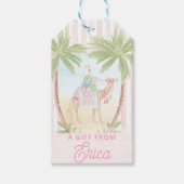 Pastel Nativity | Scenes Striped Cadeaulabel (Voorkant)