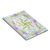 Pastel Natuur Mandala Art Notitieboek (Rechterzijde)