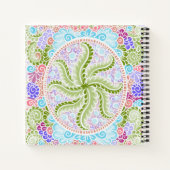 Pastel Natuur Mandala Art Notitieboek (Achterkant)