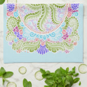 Pastel Natuur Mandala Art Theedoek (Gevouwen)
