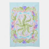 Pastel Natuur Mandala Art Theedoek (Verticaal)