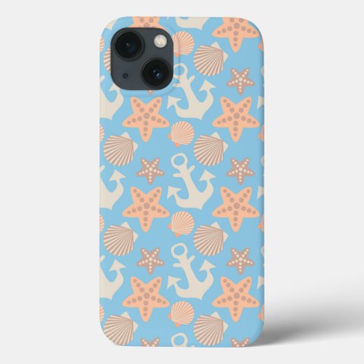 Pastel Nauutisch Patroon Case-Mate iPhone Case (Achterkant)