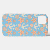 Pastel Nauutisch Patroon Case-Mate iPhone Case (Achterkant (horizontaal))