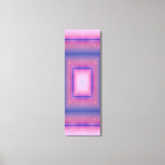 Pastel Neon Portal Kaleidoscope Wall Art Canvas Afdruk (Voorkant)